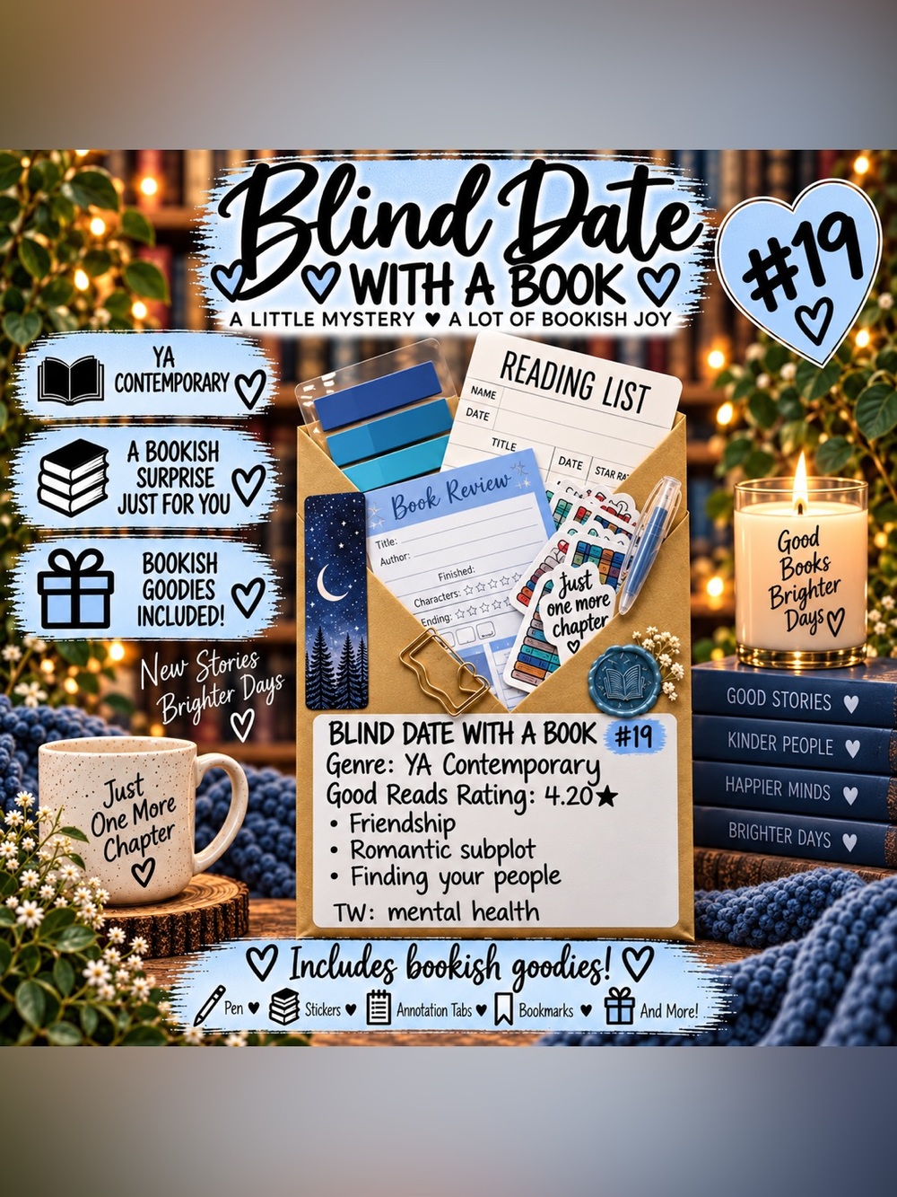 Blind Date with a Book 19 - YA Contemporary Book & Accessories